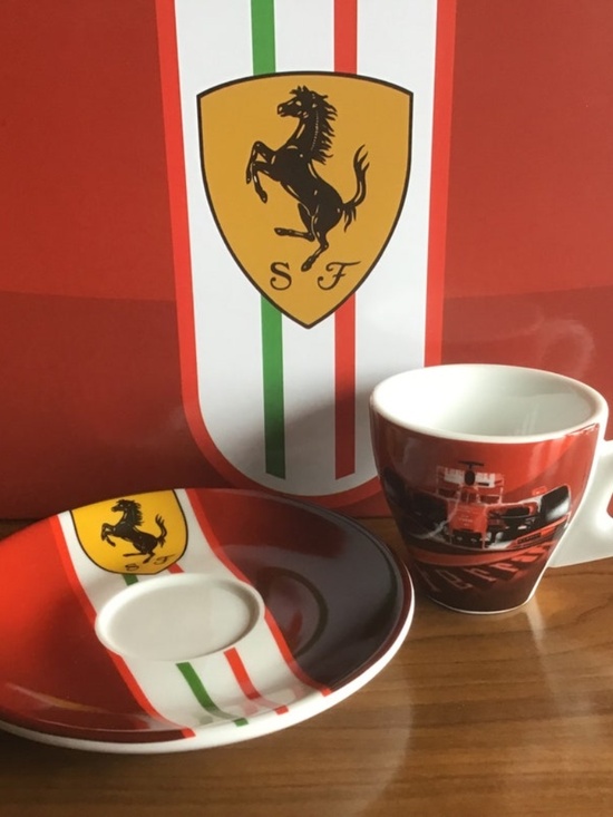 Ferrari Scuderia Espresso Cup & Saucer Set – Made in Italy – Set of 6 – NIB - Picture 8 of 10